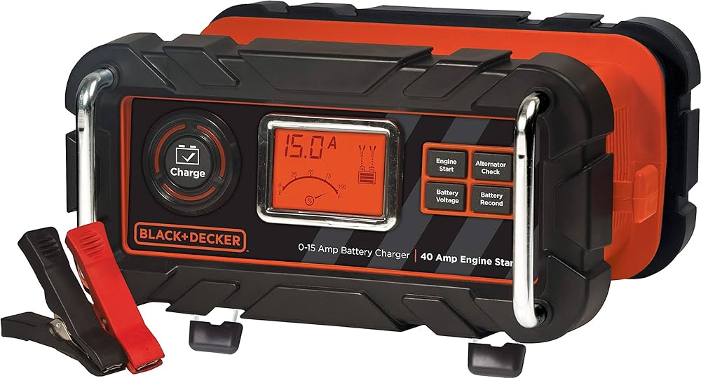 BLACKDECKER Fully Automatic Bench Car Battery Charger